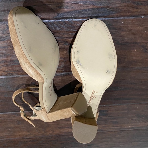 Sam Edelman Women's Simmons Golden Caramel Suede Ankle-Strappy Sandals Size 8.5 - Picture 11 of 12